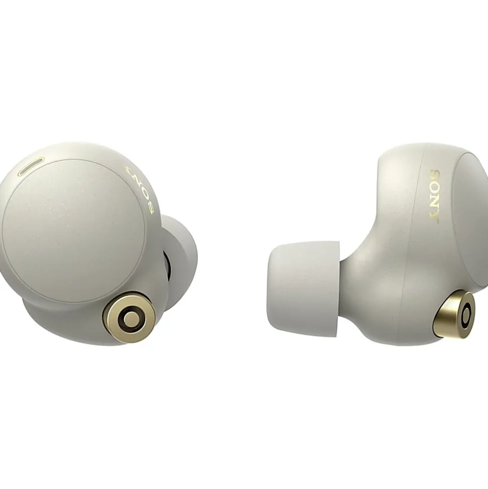 Sony® Industry-Leading Noise-Canceling Truly Wireless Earbuds, Silver, WF1000XM4/S