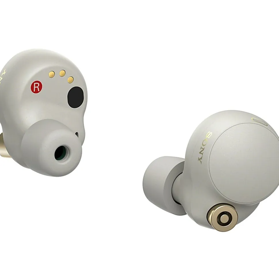 Sony® Industry-Leading Noise-Canceling Truly Wireless Earbuds, Silver, WF1000XM4/S