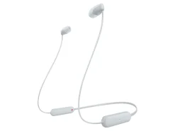 Sony WI-C100 - Earphones with mic - in-ear - neckband - Bluetooth - wireless - white