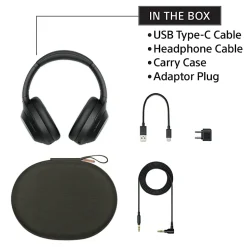 Sony® Wireless Premium Noise-Canceling Headphones, Black, WH1000XM4/B