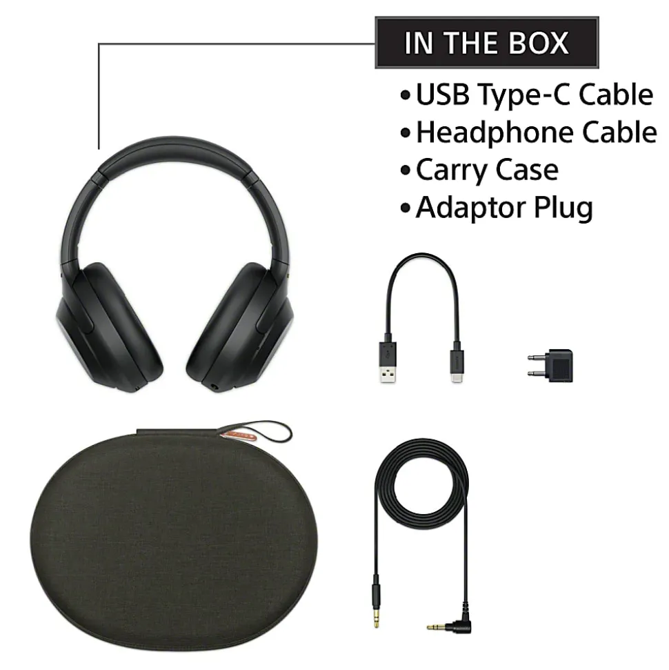 Sony® Wireless Premium Noise-Canceling Headphones, Black, WH1000XM4/B