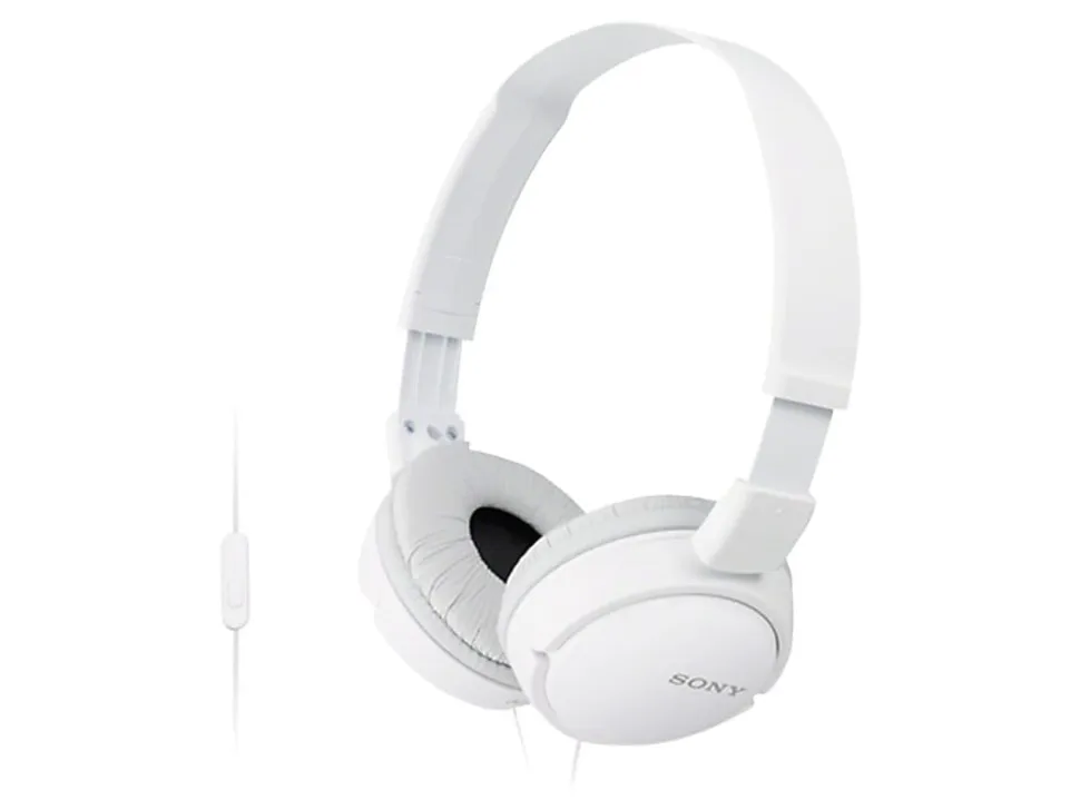 Sony® ZX On-Ear Monitor Headphones, White, MDRZX110AP/W