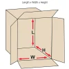 South Coast Paper Corrugated Cartons, 6" x 6" x 4", Kraft, Pack Of 25