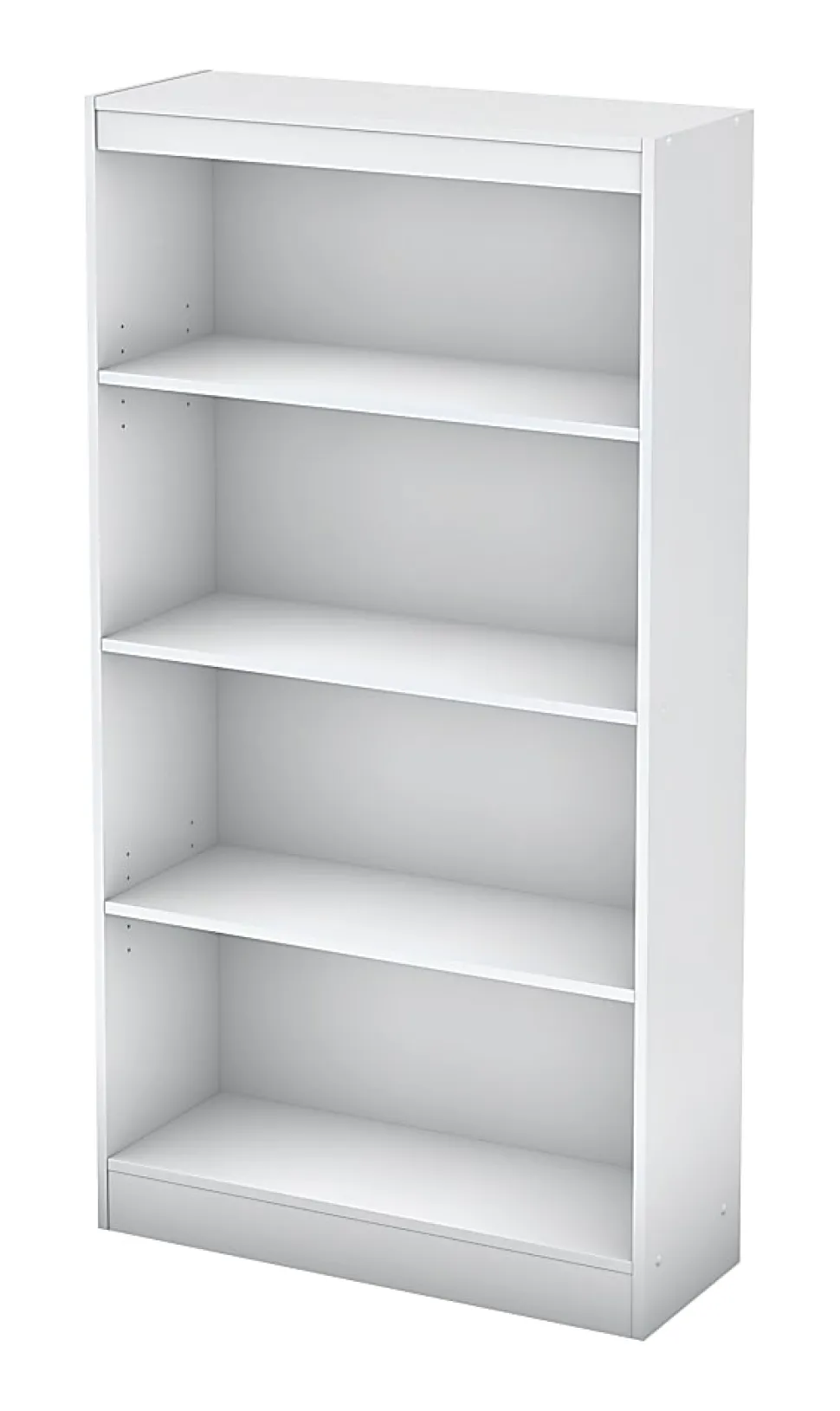South Shore Axess 57"H 4-Shelf Bookcase, Pure White