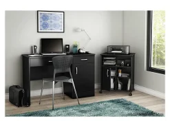South Shore Axess Printer Cart, Pure Black