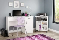 South Shore Axess Printer Cart, Pure White