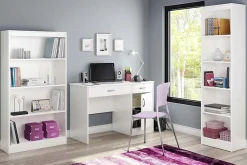 South Shore Axess 44"W Computer Desk With Storage, Pure White