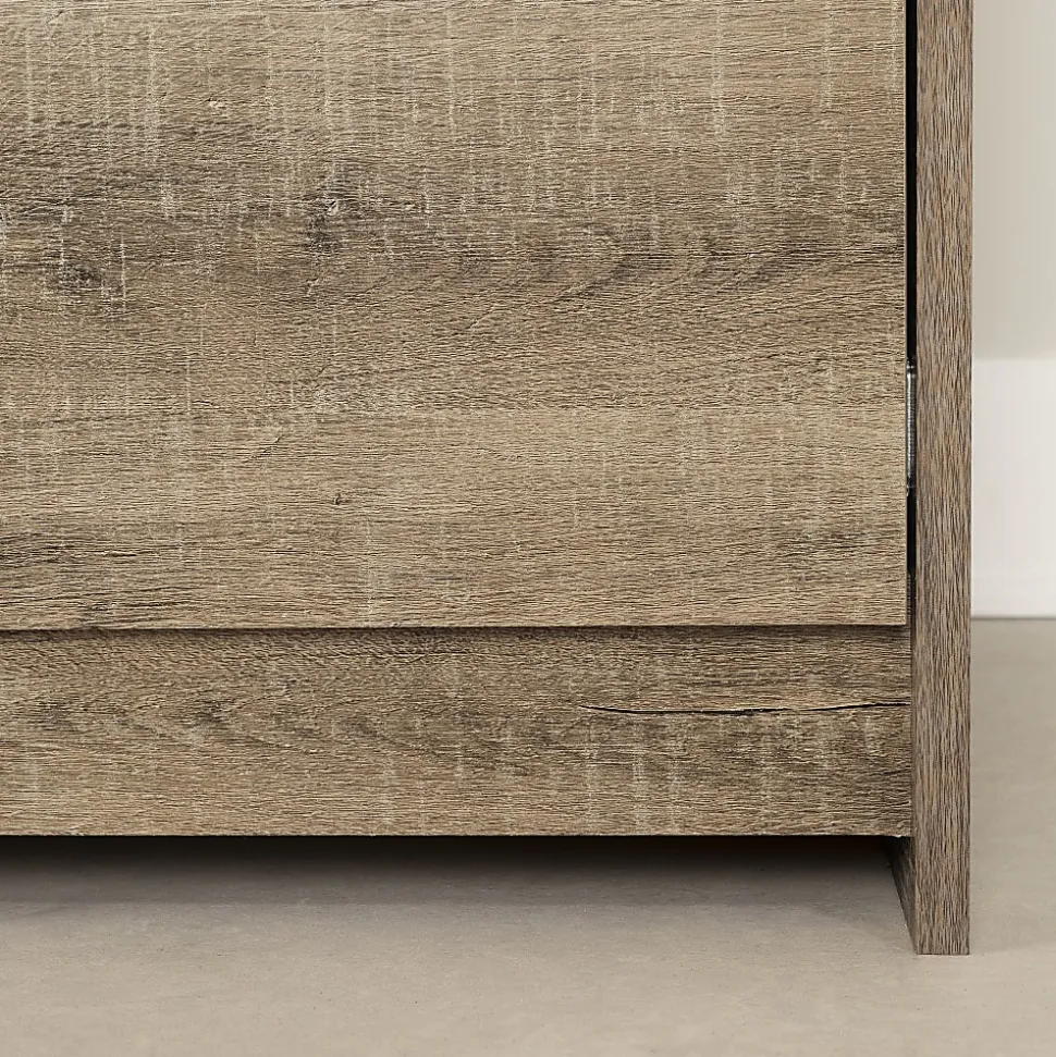South Shore Tassio 44" W Rectangular Desk, Weathered Oak