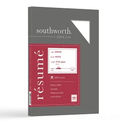 Southworth® 100% Cotton Résumé Paper, 8 1/2