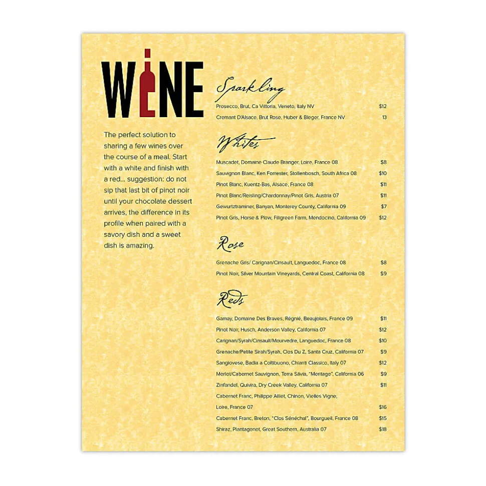 Southworth® Parchment Specialty Paper, 8 1/2" x 11", 24 Lb, Gold, Pack Of 100