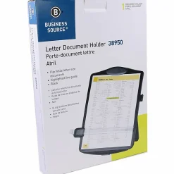 Sparco Adjustable Easel Document Holder - 10" x 2" x 14" - 1 Each - Black