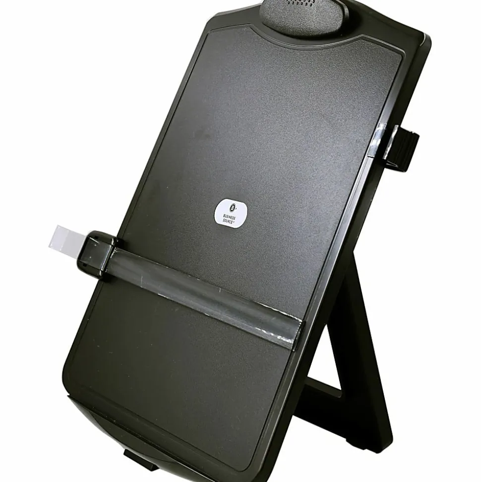 Sparco Adjustable Easel Document Holder - 10" x 2" x 14" - 1 Each - Black