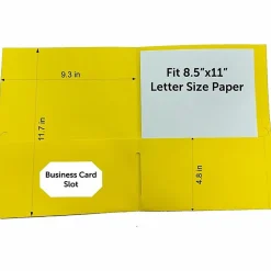 Sparco Leatherette 2-Pocket Letter Portfolio Folders, 8-1/2" x 11", Assorted Colors, Box Of 25 Folders