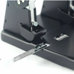 Sparco Manual Adjustable 3-Hole Punch, 100-Sheet Capacity, 10 1/4"H x 10 3/8"W x 6 1/4"D, Black