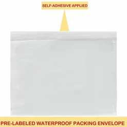 Sparco Plain Back 7" Envelopes - Packing List - 7"x 5 1/2" - 70 g/m² - Self-adhesive Seal - Paper, Low Density Polyethylene (LDPE) - 1000/Box - White