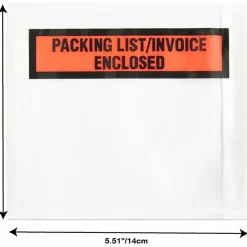 Sparco Pre-Labeled Waterproof Packing Envelopes - Packing List - 4 1/2