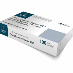Sparco Prong Fastener Bases, 2 3/4" CC, 2" Capacity, Box Of 100
