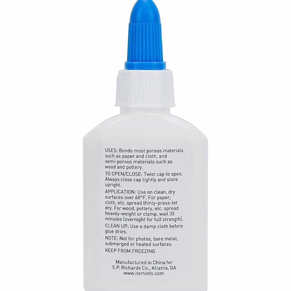 Sparco Washable School Glue, 1.25 Oz, White, Box Of 12 Bottles