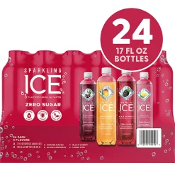 Sparkling Ice Fruit Frenzy Sparkling Water Variety Pack, 17 Oz, Pack Of 24 Bottles