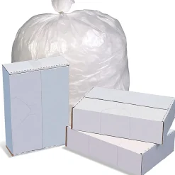 Special Buy High Density Can Liners - 30 gal Capacity - 30"x 36"x0.43 mil (11 Micron) Thickness - Natural - HD303713, 25-Pack