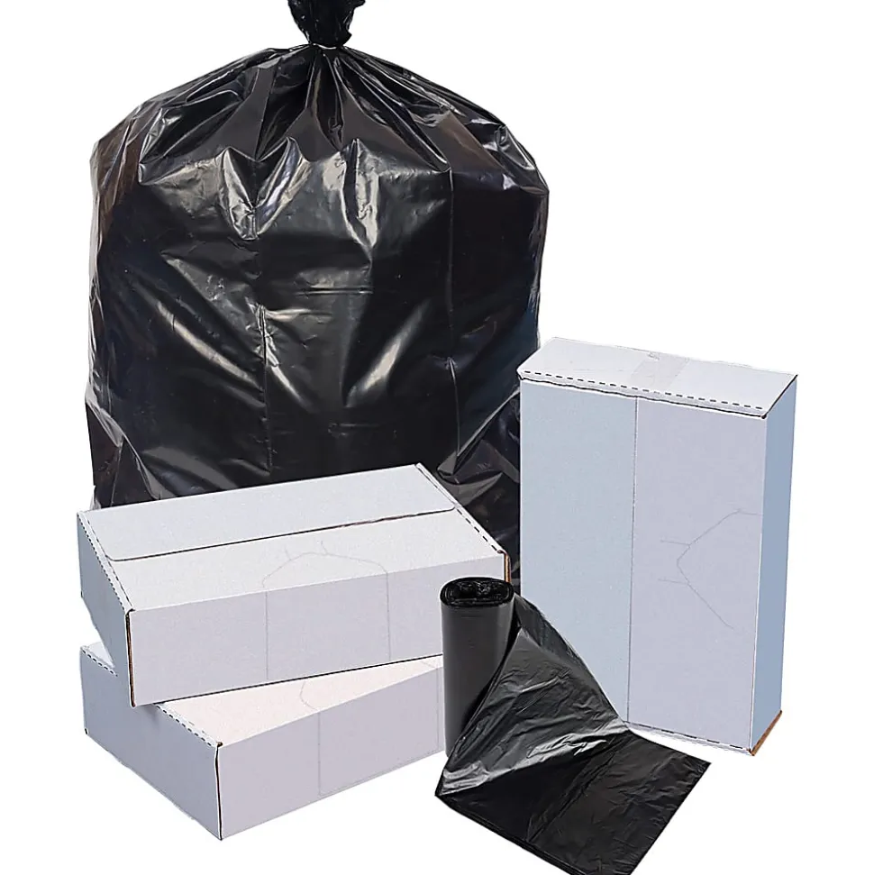 Special Buy Low Density Can Liners - 16 gal Capacity - 24"x 32" - 1 mil (25 Micron) Thickness - Black - LD243212, 25-Pack