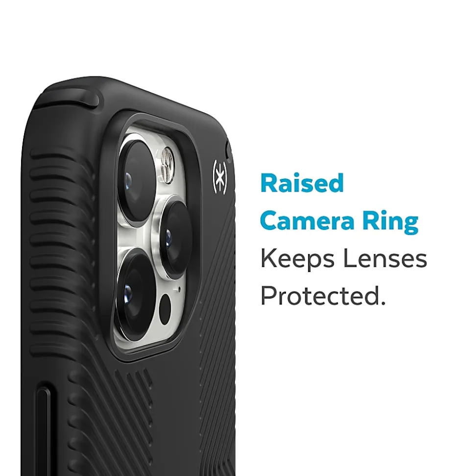 Speck Presidio® 2 Grip MagSafe® Case For iPhone® 14 Pro, Black, 150146-D143