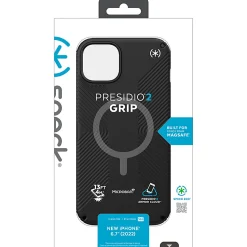 Speck Presidio® 2 Grip MagSafe® Case For iPhone® 14 Pro, Charcoal, 150146-3068