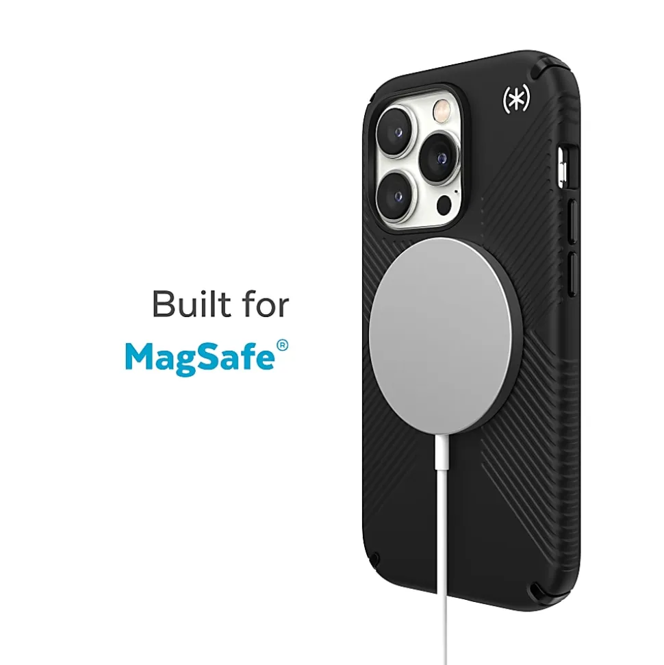 Speck Presidio® 2 Grip MagSafe® Case For iPhone® 14 Pro Max, Black, 150088-D143
