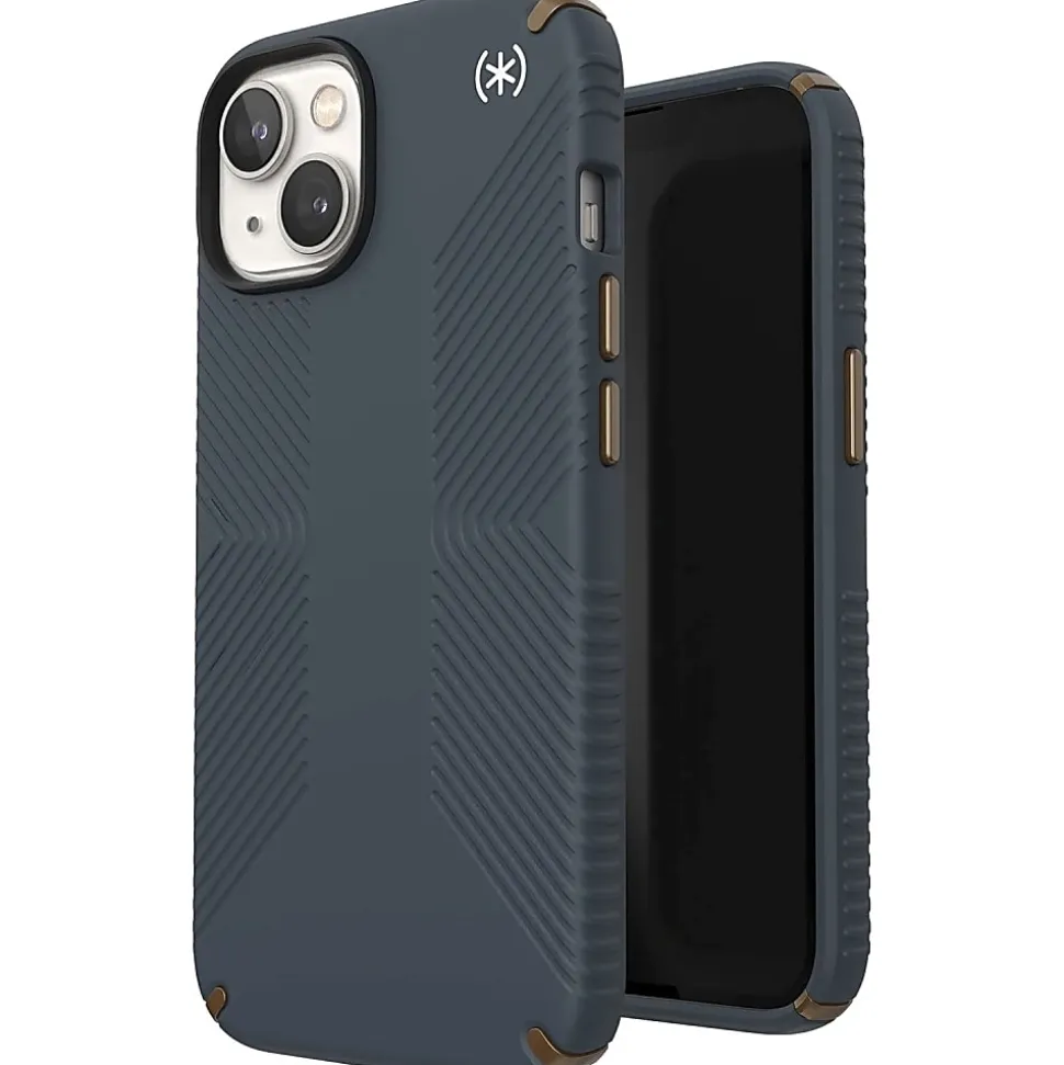 Speck Presidio2 Grip MagSafe iPhone® 14 Case, Charcoal, 150059-3068