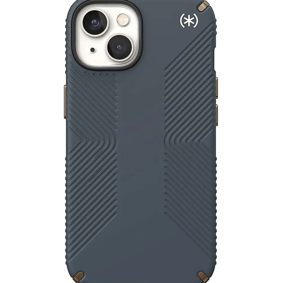 Speck Presidio2 Grip MagSafe iPhone® 14 Case, Charcoal, 150059-3068