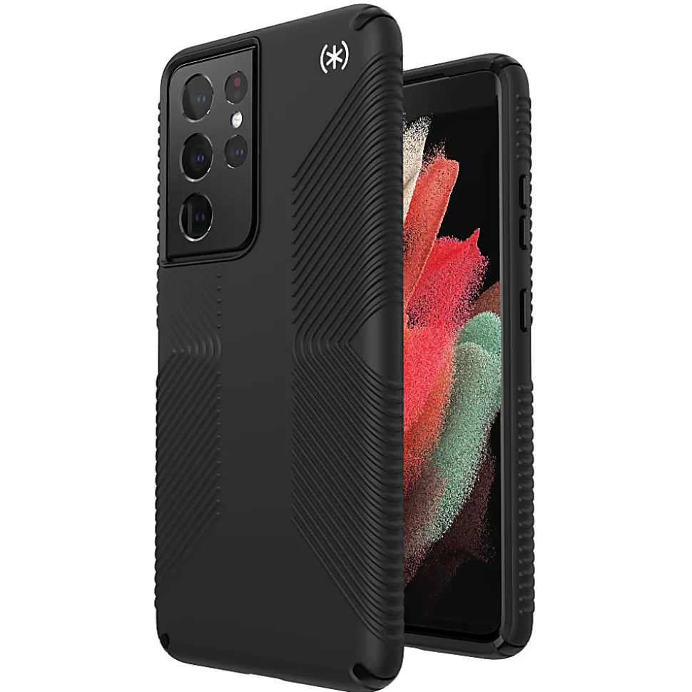 Speck Products Presidio 2 Grip Galaxy S21 Ultra Case, Black