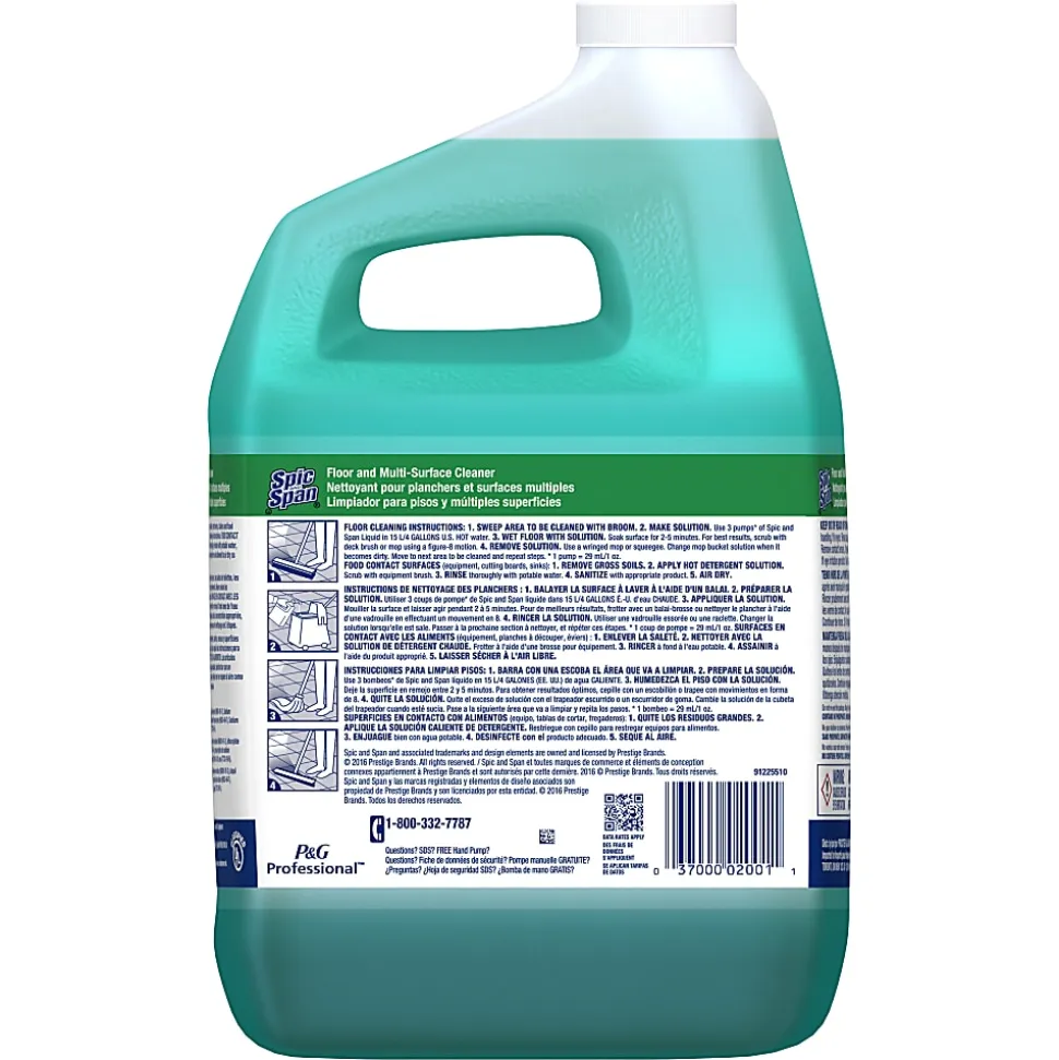 Spic And Span® Multi-Surface And Floor Cleaner, 128 Oz Bottle