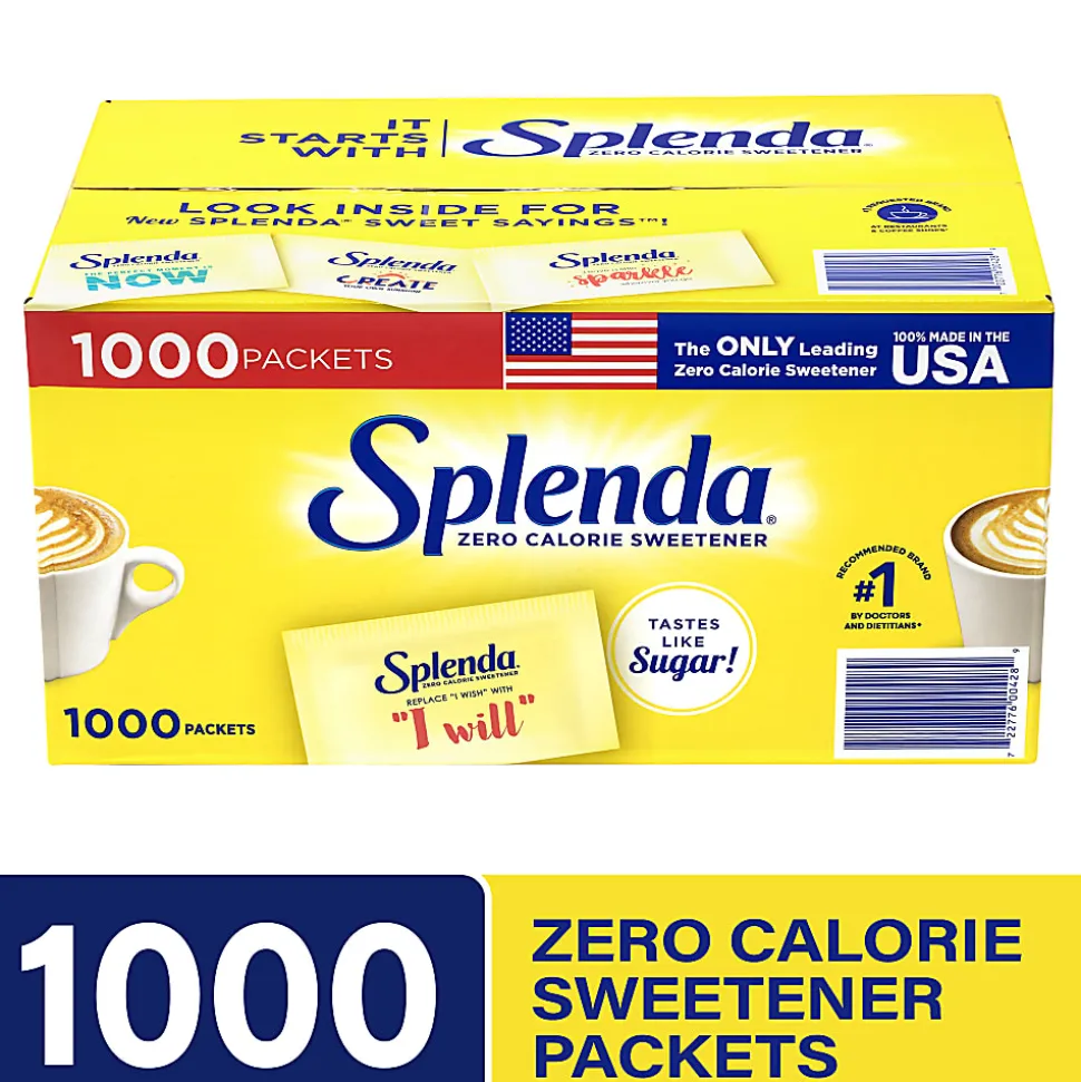 Splenda Sweetener Packets, Box of 1,000