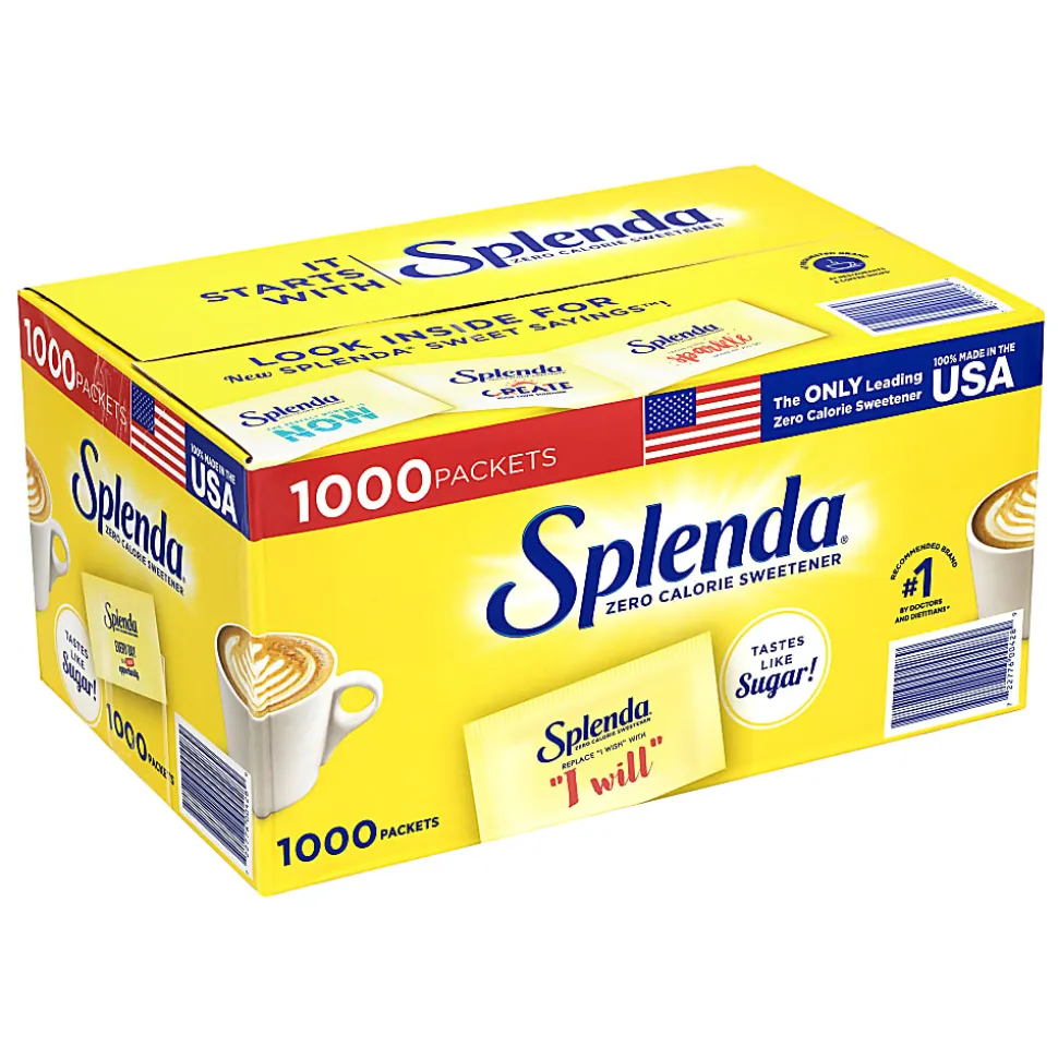 Splenda Sweetener Packets, Box of 1,000