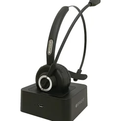 Spracht Mobile Office Headset - Wireless - Bluetooth - 33 ft - Over-the-head - Noise Cancelling Microphone - Noise Canceling - Black
