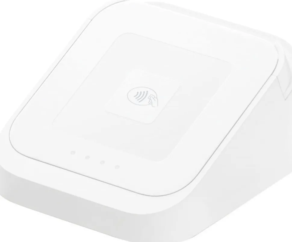 Square Dock Station For Square Contactless And Chip Reader, 2 1/2"H x 4 1/2"W x 4 1/2"D, White, 8132358
