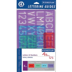 Staedtler® Lettering Guides, Pack Of 4