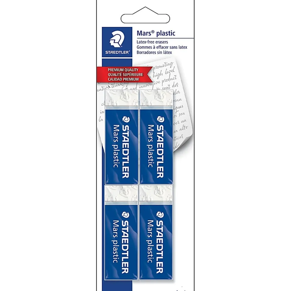 Staedtler® Mars® Plastic Erasers, Pack Of 4
