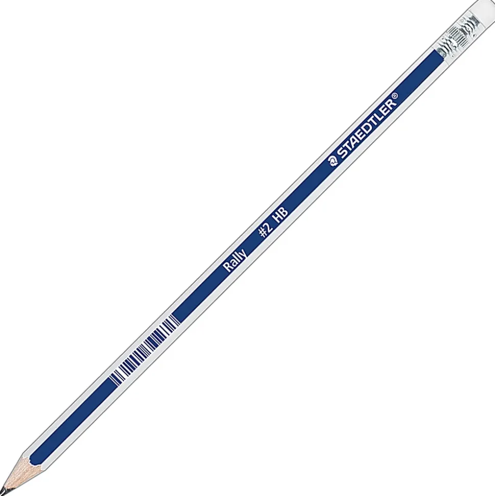 Staedtler® Rally Pencils, Blue/White, Pack Of 12