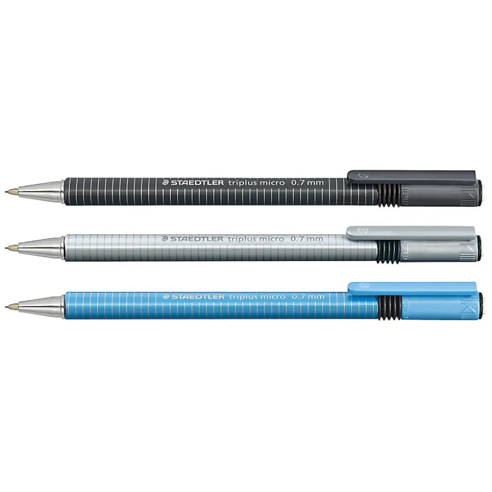 STAEDTLER® Triplus Micro Mechanical Pencils, 0.7 mm, #2 HB Lead, Pack of 3 Pencils