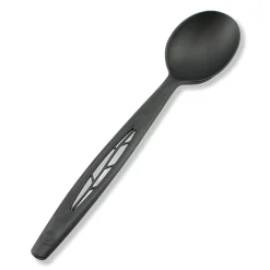 StalkMarket Compostable Cutlery Spoons, 6 1/2", Black, Pack Of 1,000 Spoons