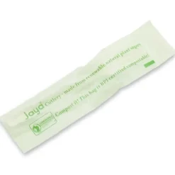 StalkMarket Compostable Cutlery Forks, Pearlescent White, Pack Of 750