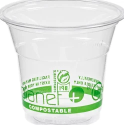 StalkMarket Planet+ Compostable Cold Cups, 5 Oz, Clear, Pack Of 2,000 Cups