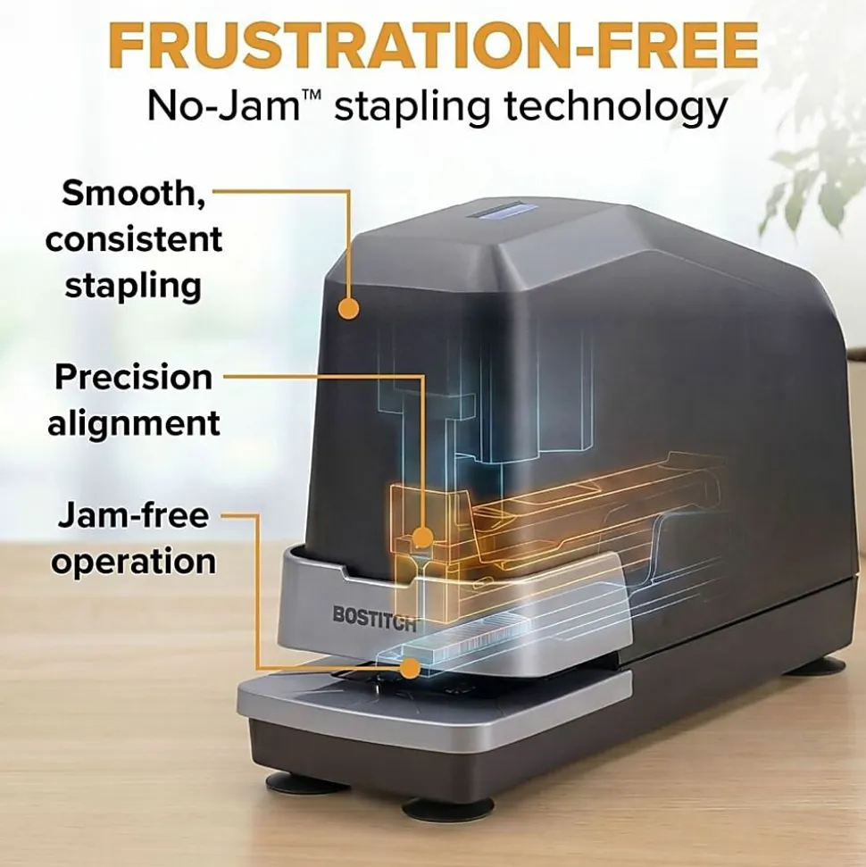 Stanley Bostitch Bostitch B8 Impulse 45 Electric Stapler, Black