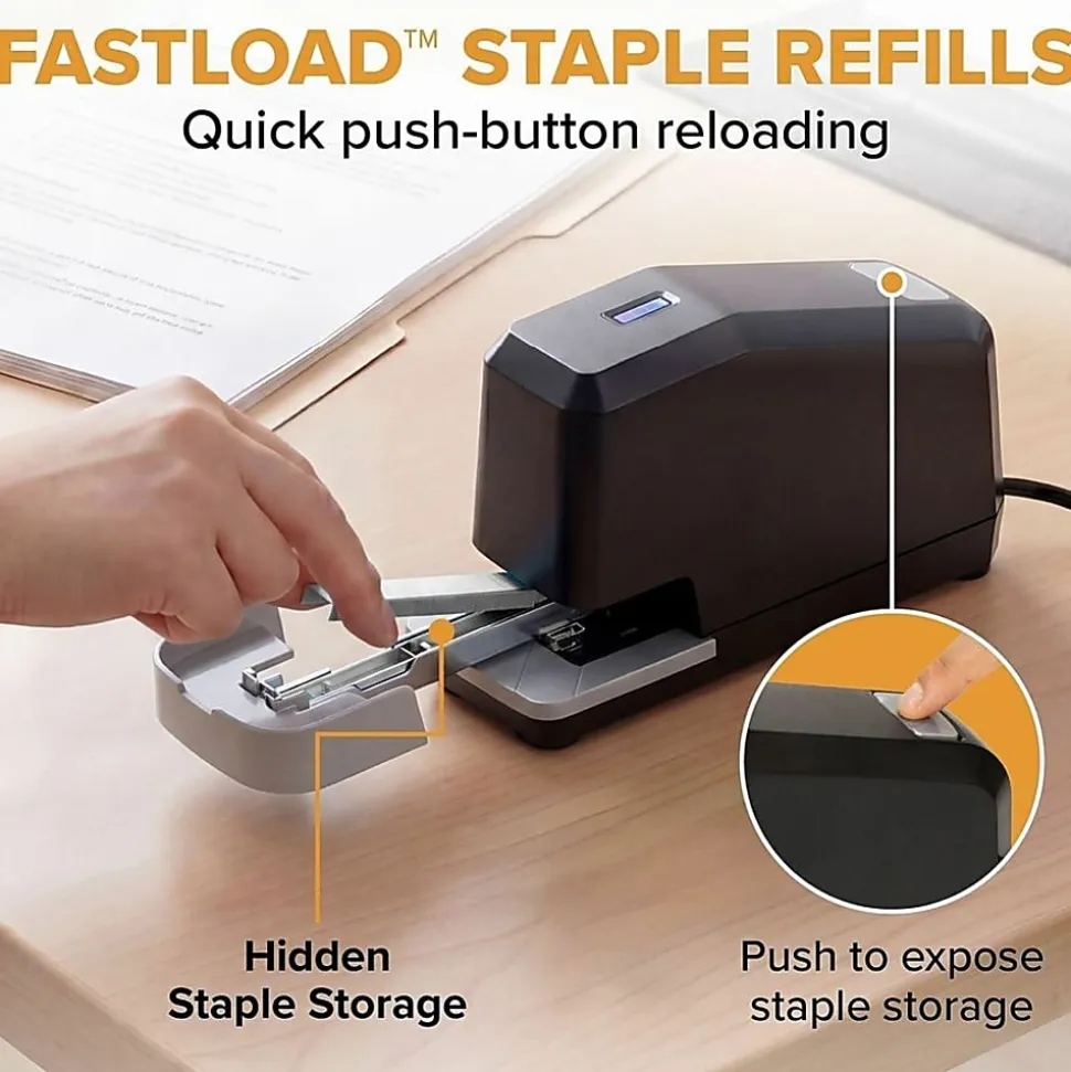 Stanley Bostitch Bostitch B8 Impulse 45 Electric Stapler, Black