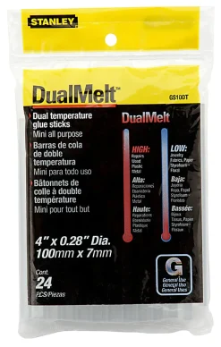 Stanley® DualMelt All-Purpose Mini Glue Sticks, Pack Of 24