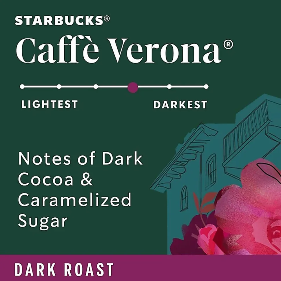 Starbucks® K-Cup Caffe Verona Coffee - Compatible with Keurig Brewer - K-Cup - Caffe Verona - 24/Box - 4 / Carton