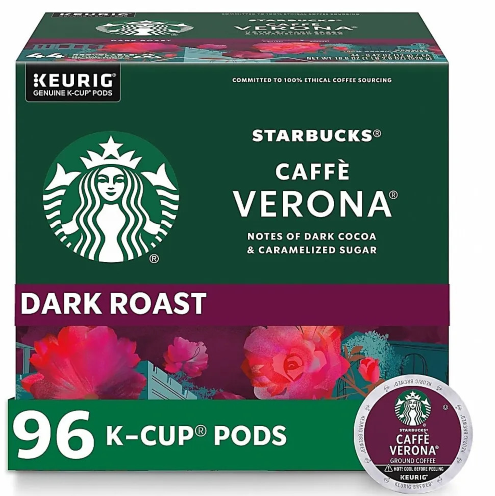 Starbucks® K-Cup Caffe Verona Coffee - Compatible with Keurig Brewer - K-Cup - Caffe Verona - 24/Box - 4 / Carton