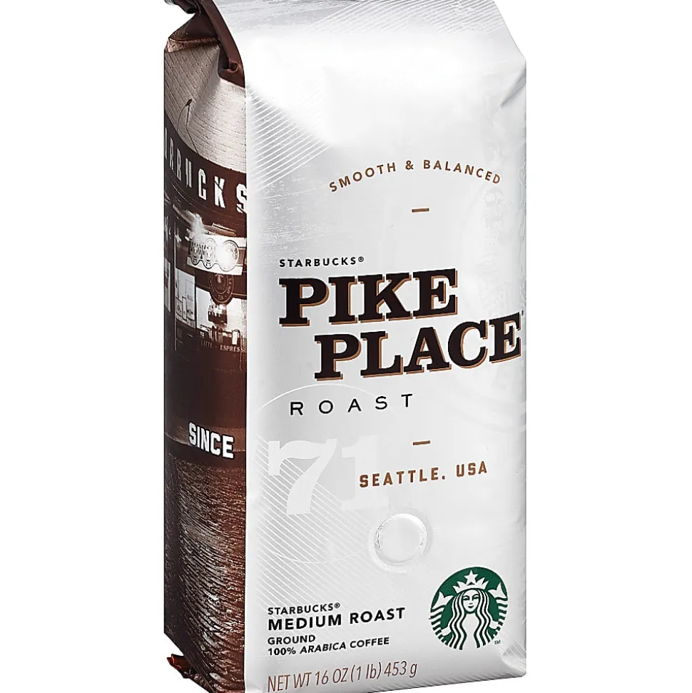 Starbucks® Pike Place Ground Coffee, Light Roast, 1 Lb Per Bag