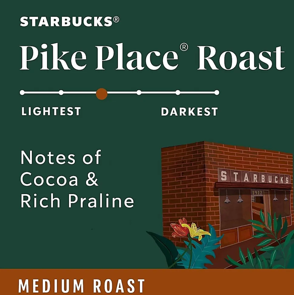 Starbucks® Single-Serve Coffee K-Cup®, Pike Place, Carton Of 24